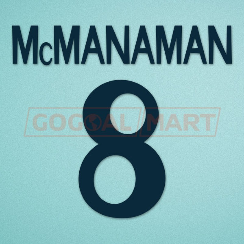 Real Madrid 1999-2000 McManaman #8 Homekit Nameset Printing